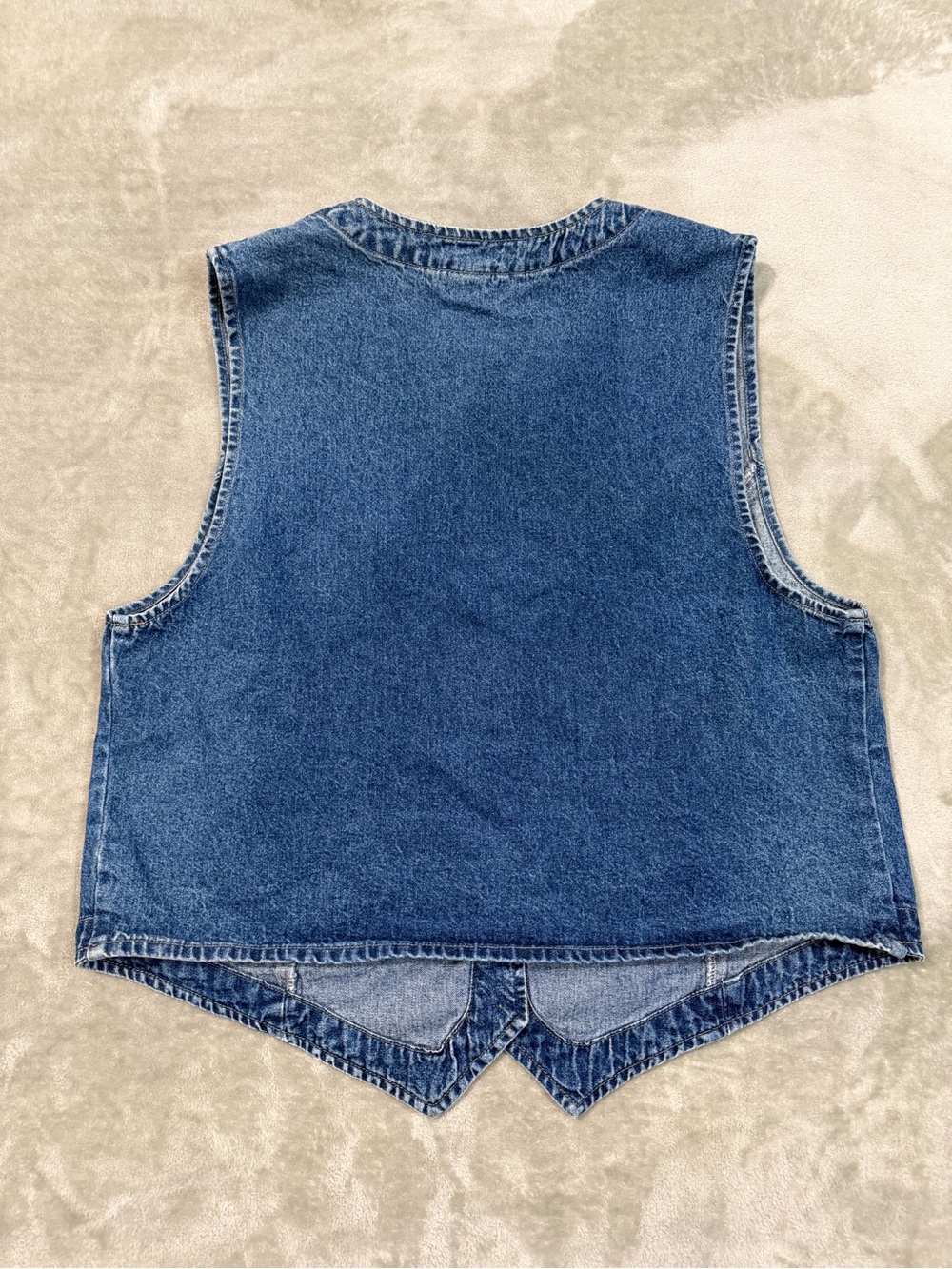 Vintage CHerokee 90s Denim Button Up Vest Medium Wash Size Large - Picture 3 of 8